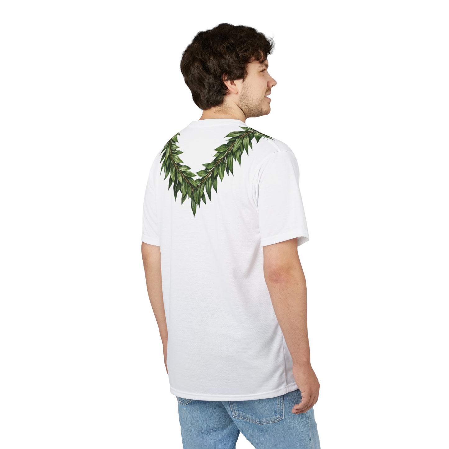Kauai Maile Lei Shirt Hawaiian Royal Inspired Tee  BRADA Hawaii Maile Mokihana Design Island Heritage Apparel