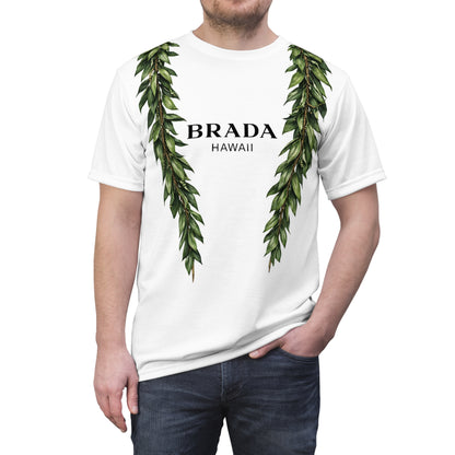Kauai Maile Lei Shirt Hawaiian Royal Inspired Tee  BRADA Hawaii Maile Mokihana Design Island Heritage Apparel