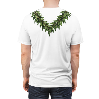 Kauai Maile Lei Shirt Hawaiian Royal Inspired Tee  BRADA Hawaii Maile Mokihana Design Island Heritage Apparel